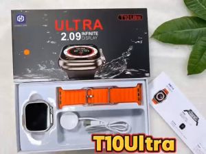 2024 T10 Ultra Smart Watch 49MM 1:1 Original Series 9 IWO  Watch Ultra 2.09 Inch HD Screen Men Women Smart Watch Ip68 Waterpoof Sport Watches Bluetooth Call Titanium Alloy Body Watch 8 Wireless Charges