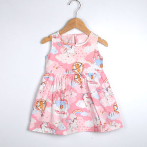 Girl Dress Cotton Summer Kids Clothes Girls Children Flower Dresses Sleeveless Princess Party Outfit Childrens Clothing