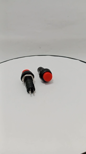 Saklar Push On Off Merah bulat 2pin 5 pcs bagus