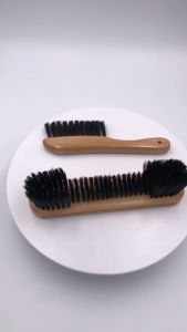 2pcs/set Wood Billiard Table Brush Pool Table Horsehair Cleanning Brush