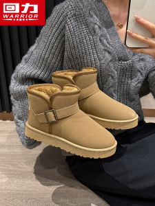 Giày Bốt Đi Tuyết Mùa Đông Dày Dặn Cho Nữ Giày Bốt Đi Tuyết Bằng Vải Nỉ Đế Bằng Đế PVC Mũi Tròn Màu Trơn Giày Bốt Đi Tuyết
