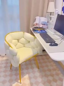 Luxury Simple Modern Home Use Beauty Chair With Backrest