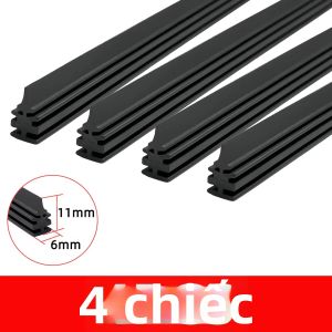 PINMOAP 4 CÁI Dải Cao Su Tự Nhiên Im Lặng Cho Kính Chắn Gió Nhiều Kích Cỡ Miếng Đệm 6mm Cho Kính Chắn Gió Phía Trước 14-32 Inch