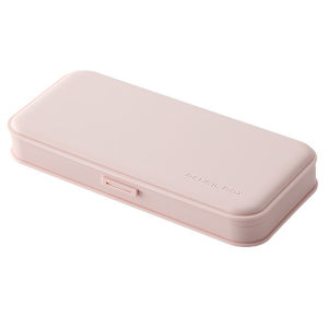 Large Capacity Cosmetic Pencil Case Solid Color Organizer With Dividers Drop Proof For Makeup Stationery Women Kids