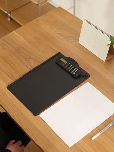 A4 Portable Calculator Science Clipboard with Scale Smart Calculate Machine Writing Board Solar Battery Power