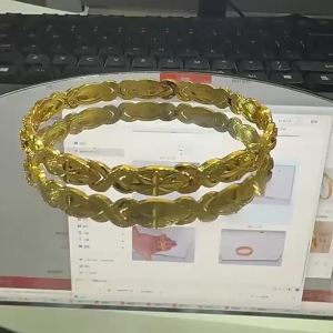 แฟชั่นยุโรปและอเมริกา 24k สร้อยข้อมือเปิดได้รูปหัวใจ สำหรับผู้หญิงดูไบ เครื่องประดับอเนกประสงค์สำหรับการออกเดท