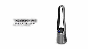Quạt Không Cánh Kiêm Lọc Không Khí 2in1 Philips ACR3244BF Cao Cấp Lọc Bụi Mịn Gió Êm An Toàn Cho Gia Đình