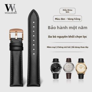 Woalmorn | Dây Đeo Đồng Hồ Da Nguyên Miếng cho Nam
