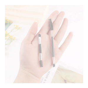 Eyebrow Mascara Angled and Spoolie Makeup Brush Eyelash Comb 2 in 1