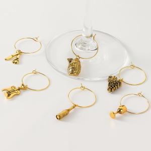 Creative Wine Glass Tag Set Highball Glasses Party Banquet Red Wine Glass Identifier New Arrival Bar Accessories