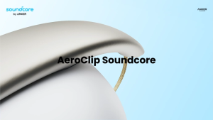 Soundcore AeroClip by Anker Open-Ear Earbuds Clip-On Headphones Adaptive Comfort Clear Calls with 4 Mics and AI Stable Fit 12mm Drivers for Powerful Bass Hi-Res Open-Ring Design - A3388