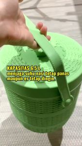 TERMOS NASI DAN ES TRI J 6.5L MOTIF ROTAN - MINI RICE & ICE BUCKET