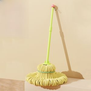 New 2024 Self-Winding Water Rotation Mop Lazy No Hand Wash Floor Drag Absorbent Mop Cloth One Drag Clean Large Mat Cloth