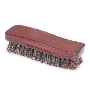 1pc Horsehair Wooden Brush Car Detailing Polishing Buffing Brush Soft Horsehair Leather Brush Multifunctional Cleaning Tools