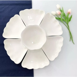 BỘ BÁT ĐĨA HOA MẶT TRỜI NHỰA SIZE ĐẠI 51cm BỘ BÁT ĐĨA HÌNH HOA MẶT TRỜI 7 CHI TIẾT Bền rẻ