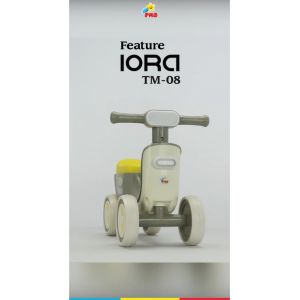 Balance Bike Mainan Anak Dorong Karakter Roda Empat Sepeda Anak Roda 4 PMB TM08