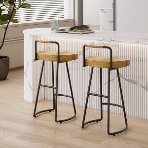 Bar Stool Nordic Solid Wood  High Chair