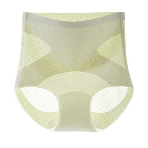 miiow | High-Waist Ice-Silk Womens Underwear Breathable Seamless Antibacterial Crotch Triangle Shorts Comfortable Abdomen Control