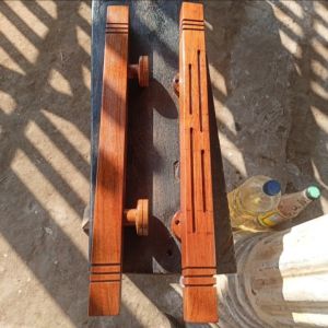 Heandle Pintu Minimalis BermotifGagang pintu dan tarikan pintu Bahan Kayu Jati Tua uk 40cm