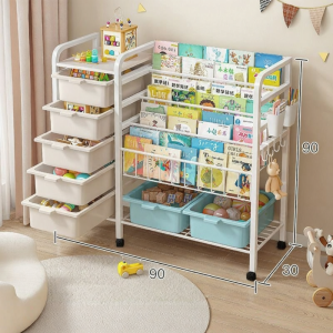 Childrens Multi-functional Bookshelf and Toy Organizer