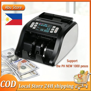 Automatic Money Counter Machine Bill Counter with Money Detector Multi Currency With Detector Fake Money Detector Banknote with UV/MG for Banks Supermarket Store