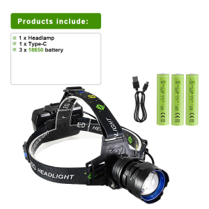 Most Powerful 800W LED Headlamp Super Bright 4000m Head Flashlight Rechargeable Led Headlight 18650 Camping Fishing Head Lantern