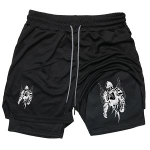 Shorts Training Camp Mens Comprehensive Fighting Knight Print Running Fitness Gym Thai Boxing Shorts