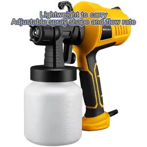800W 800ml Electric Spray Gun Paint Spraying Household High Power Adjustable Nozzle Flow Adjustment For Home Improvement