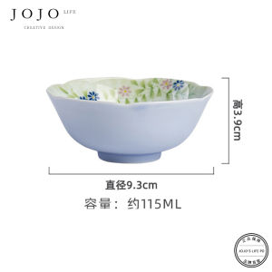 JOJOS L. PD. Purple Spring Gap Blue Hand-Painted Chrysanthemum Wide-Mouth Puer Tea Cup Owner Vintage Style Ceramic Tea Set
