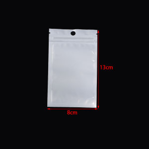 20-50pcs/lot White Plastic Self Sealing Bags Ring Necklace Bracelet Ziplock Storage Holder Bags For Jewelry Gift Display Pouches