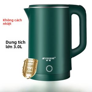 Nồi Sôi Điện Bằng Thép Không Gỉ 304 Dung Tích Lớn Peskoe DF-1530A-01 Nồi Sôi Nước Cho Ký Túc Xá Sinh Viên Nồi Giữ Nhiệt