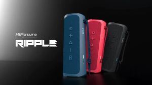 Ripple Portable Bluetooth Speaker 2-Way Speaker System Twin Mode 30W Output TWS Pair to Play IPX7 Waterproof