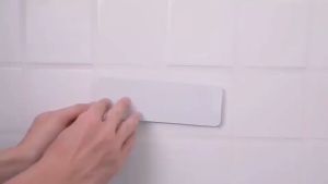 Rak kamar Mandi Sudut Siku Tempel / Tempat Penyimpanan Sabun Odol