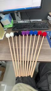 IRIN | IRIN GX-06 Marimba Mallet 1-Pair Cashmere Rubber Head Beech Wood Handle Percussion Mallets for Student Practice Performance