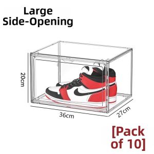 AMU·PIGGY | Clear Acrylic Shoe Cabinet