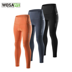 WOSAWE Nữ 3D Miếng Gel Đi Xe Đạp Quần Nhanh Khô Xe Đạp Quần Xe Đạp Mtb Đi Xe Đạp Quần Mùa Xuân Thoải Mái Spandex Nylon