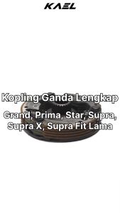 Kampas Ganda Kopling Assy Prima & Star & Astrea Grand Kanvas Plat Dudukan
