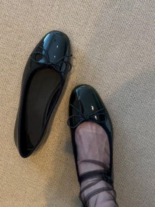 Japanese Style Eggplant Flat Bottom Shoes Womens Fashionable Slip-On Work Commute Comfortable round Toe Mary Jane Shoes