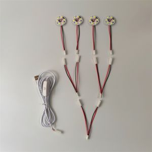 LED Light Board Parallel Combination Indoor Lighting Special Photography Extended Line Switch Battery Box Button Battery USB Dimming