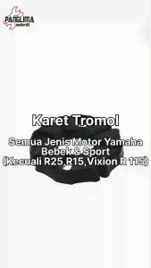 Karet Tromol Motor Yamaha Bebek-Sport Jupiter-Z-Z1-Burhan-Salib-MX-135-New & Vega-R-ZR-RR & Force 1-F1ZR-F1 ZR-Force FI & Crypton & Vixion & RX King & Scorpio Bantalan-Damper-Peredam-Ganjal Gear-Gir-Gigi Roda Belakang