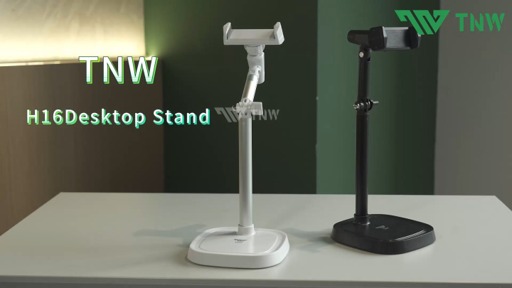 TNW H16 Phone Holder Tripod Phone Desktop Stand Overhead Shooting 360°rotation retractable stand height For Live Stream Vlogging
