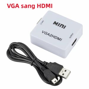 Bộ Chuyển Đổi HDMI Sang VGA Có Âm Thanh Hỗ Trợ Video 1080P Dành Cho PC Laptop Xbox 360 DVD PS3 TV Box Máy Chiếu Cáp VGA Sang HDMI Đầu Cái