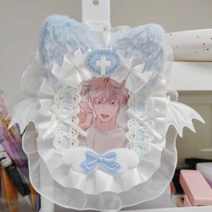 Hộp Đựng Thẻ Hình Thỏ Ren Hồng Thủ Công DIY Hoàn Thiện Phụ Kiện Trang Trí Hình Thỏ Cho Người Hâm Mộ Anime