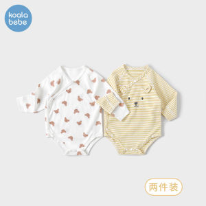 Autumn Long Sleeve Baby Bodysuit Boys Girls Clothes Set Koala Nose Brand Cotton Triangle Cookie Bear Design Baby Romper