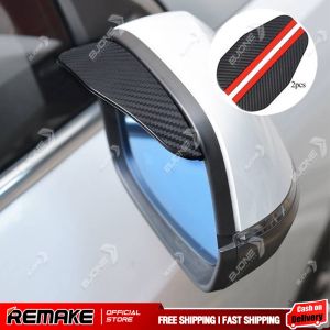 คิ้วกันฝน แผ่นกันฝนกระจกข้าง ลายเคฟล่า กันสาดกระจกมองข้าง ติดกระจกมองหลัก 1 ชุด 2 ชิ้น