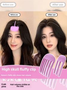 Hair Styling Comb Fluffy Hair Clip Fashionable Hair Accessories Korean Style  Outburst Headwear Combs for Women