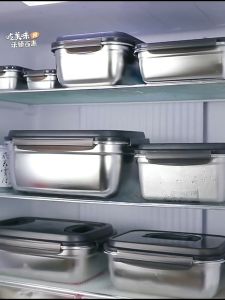 Kokepope Stainless Steel Airtight Food Storage Container: Large Meal Prep Storage Box