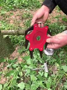 6 Teeth Brush Cutter Trimmer Head 65Mn Sharp Metal Blades Time Saving for Garden Lawn Weed Cutting Landscaping Jobs