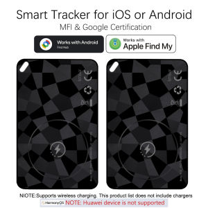 New Wallet Tracker for Android & IOSSmart Tracking Card Compatible with Find My Device or Find Hub App for Wallet/Suitcase/Bags