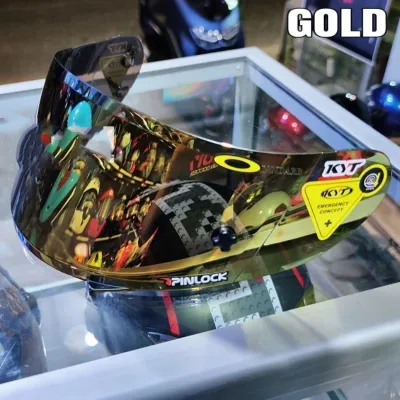 KACA FLAT VISOR HELM KYT R10 RC7 K2 RIDER IRIDIUM